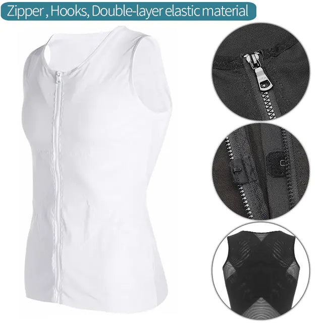 Men's Slimming Body Shaper Waist Trainer and Vest
